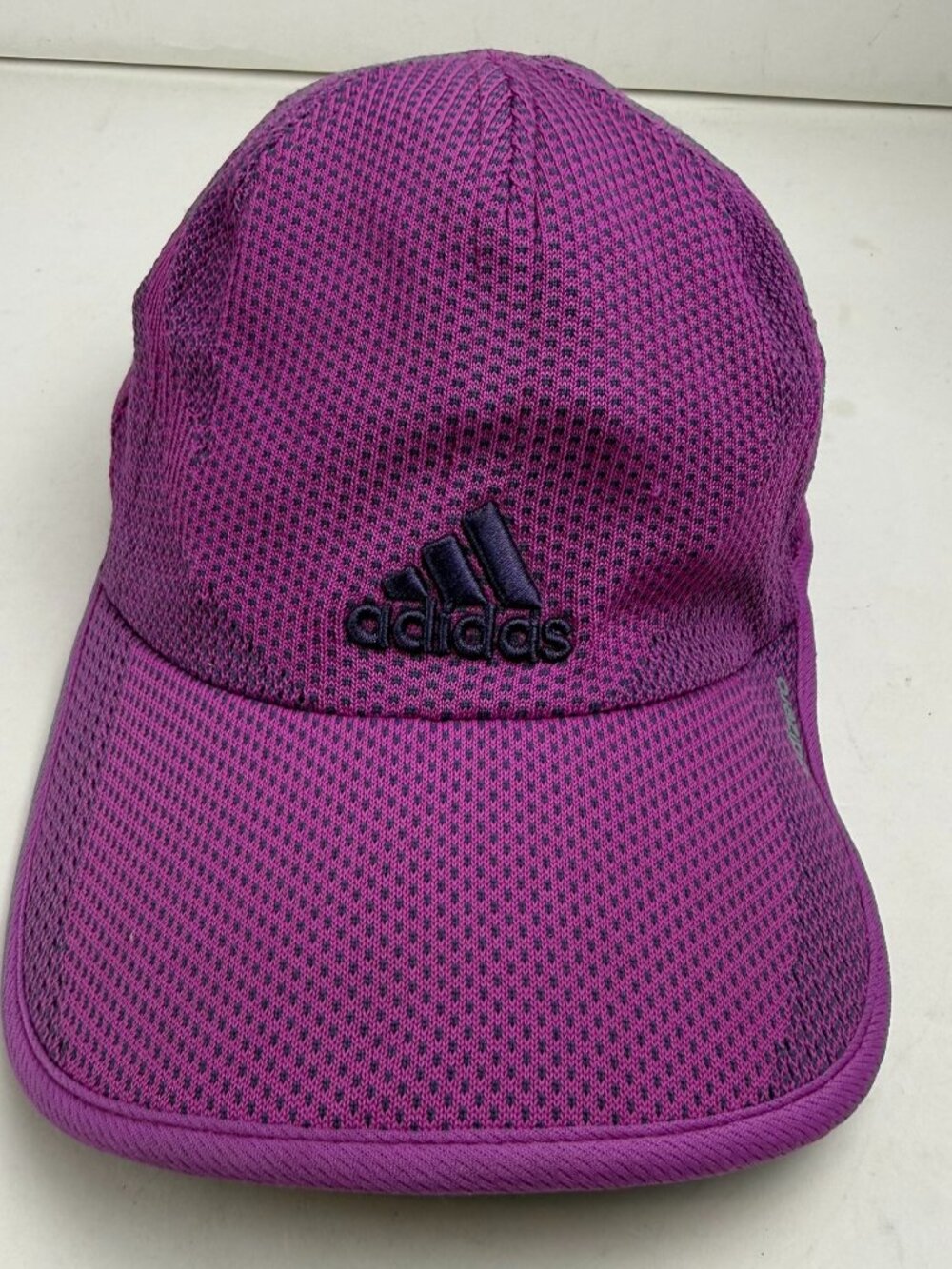 Adidas Adizero Climalite Running Hat Purple Mesh Knit Strapback Breathable lint